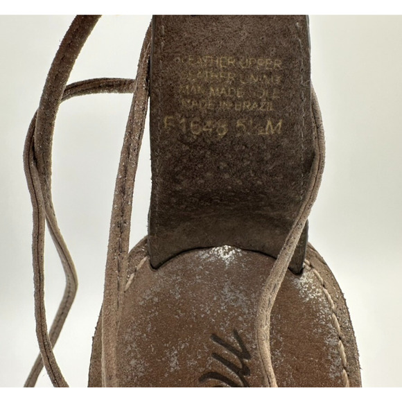 MADEWELL The‎ Boardwalk Gladiator Sandals Womens 5.5 Gold Leather Strappy Beach - Picture 9 of 10